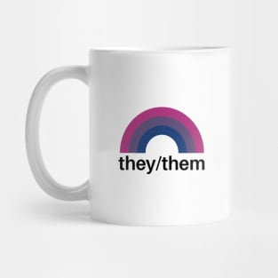 They Them Pronouns Bisexual Mug